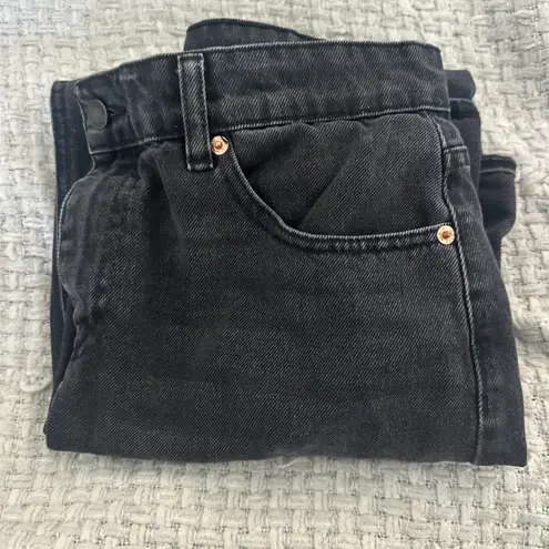 Motel Black Denim Maxi Skirt