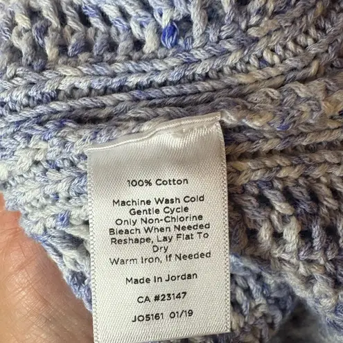 Talbots NWT  Open Stitch Pale Blue/Periwinkle Size Medium Sweater - Image 6