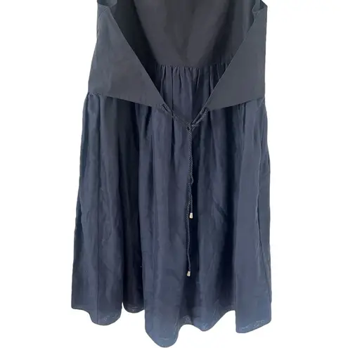 Proenza Schouler Black Cotton Silk Mini Dress