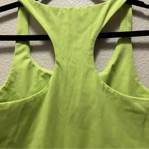 Girlfriend Collective  Neon Green Crop Top Paloma Longline Sports Bra Size Medium