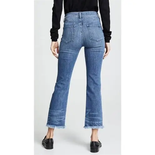 AYR The Bomb Pop Straight Leg Raw Hem High Rise Denim Blue Jeans Size 28S