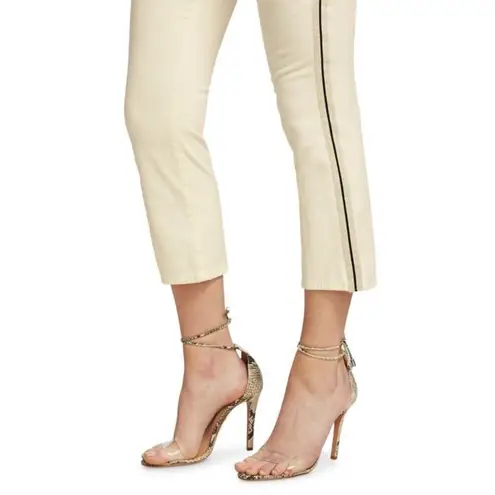 L'Agence Nadia Side-Tape Jeans Cream Women's Sz 25 NWT