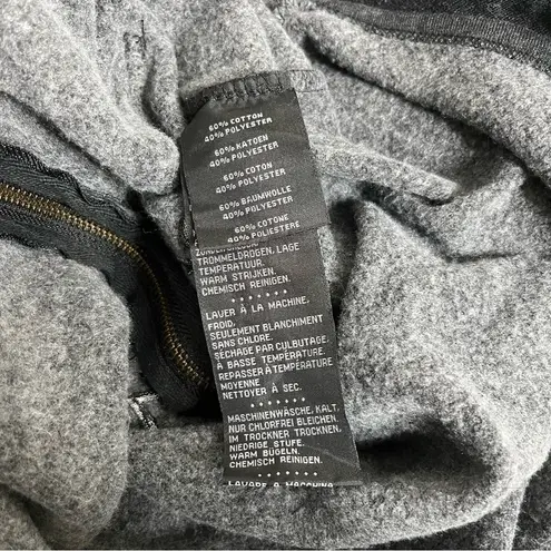 HARLEY DAVIDSON Grey Hoodie Metallic Skull Zippered Charcoal Gray Size Small