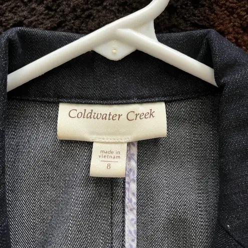 Coldwater Creek  denim blazer size 8