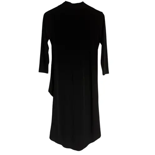 Clara Sun Woo Black Jersey 3/4 Sleeve V