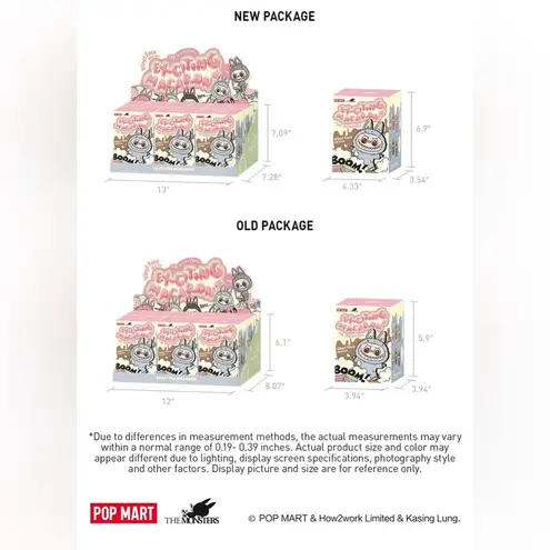 Pop Mart The Monsters Exciting Macaron Sesame Bean Labubu Blind Box Keychain Gray