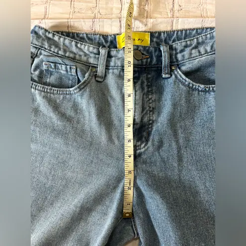 Circus NY Sam Edelman Two Tone High Rise Straight Leg Boyfriend Jeans Size 27 Blue