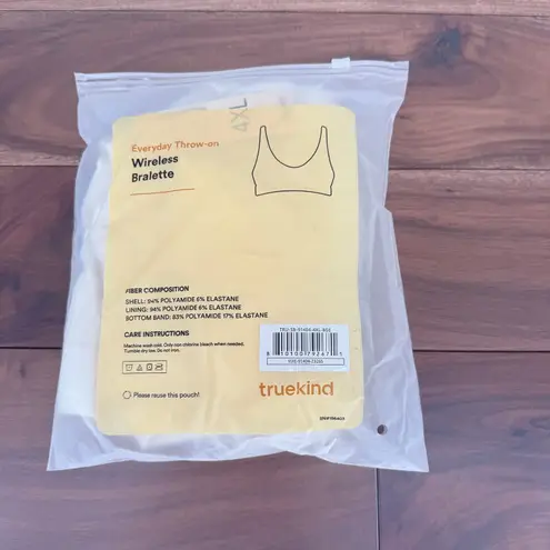 truekind Everyday Throw on Wireless Bralette 4XL Beige Comfort Seamless Tan Size undefined