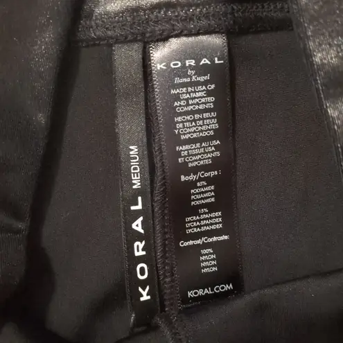 Koral Breaker High Rise Zebra Foil Legging - Black/Lapis Blue Zebra Size Medium