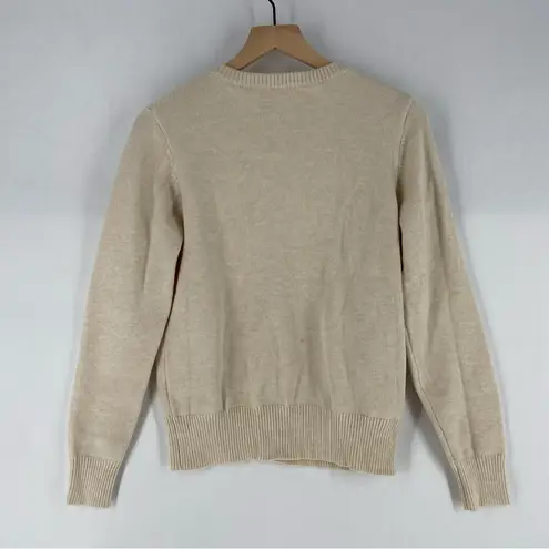 Soft Cream Knit Lace Trim Button Front Long Sleeve Cardigan Feminine Coquette