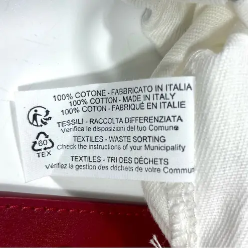 Palm Angels Palm Beach Leather Card Holder Ruby Gold NEW