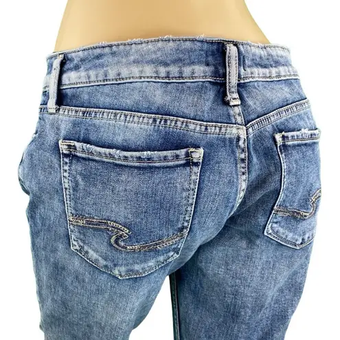 Silver Jeans Suki Medium Wash Capris