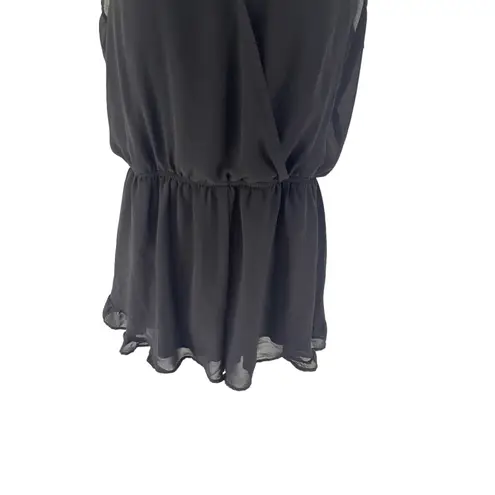 ASTR  Women's Size Medium Black Ruffle Romper‎ - Image 3