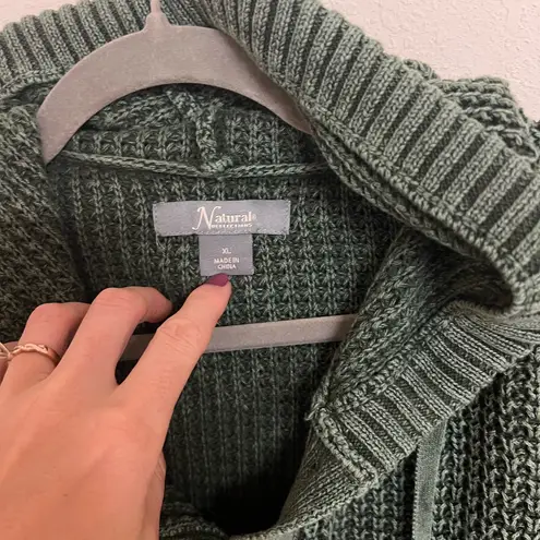 Natural Reflections Knit Hoodie Sweater size XL