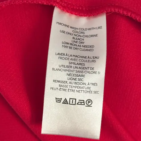 Maeve NWT Anthropologie Pull On Knit Flare Pants Slit Hem Red Size Medium