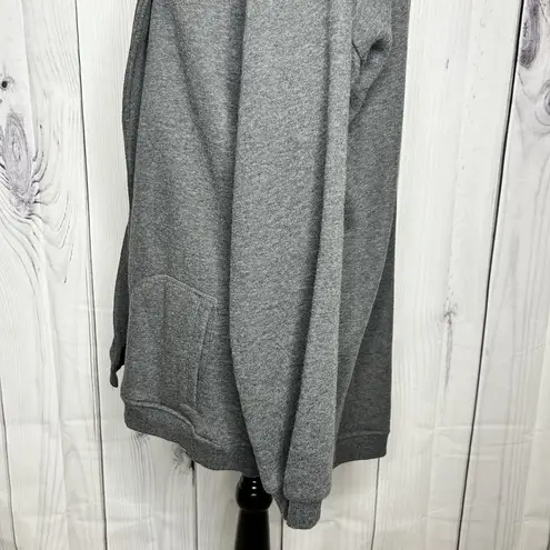 Marled Reunited Clothing Sweatshirt Cardigan Womens Sz L Gray Pockets Open Size L