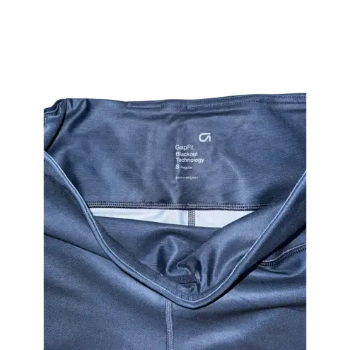 GapFit Blackout Technology Blue Flocked Star Print Leggings Activewear