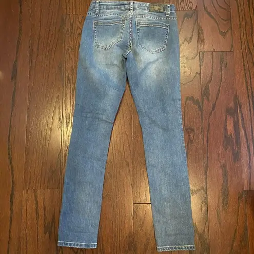 Zco Jeans Medium Wash Stretchy Skinny Jeans Size 3