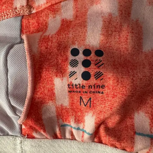 Title Nine Medium Yes Dress Inca Stretch Fit 'n Flare Shelf Bra Zipper Pockets