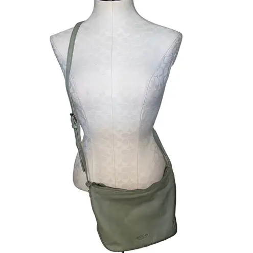 American Leather Co. Crossbody Boho Indie Bag Adjustable strap mint green