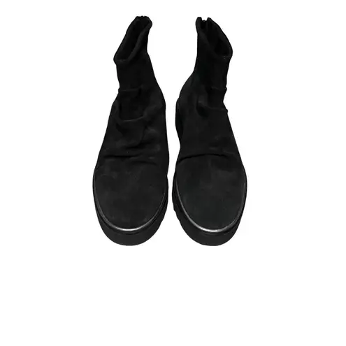 Eric Michael Womens Black Suede Ankle Boots With Zipper Closure Size 38 US 7.5 - Image 9