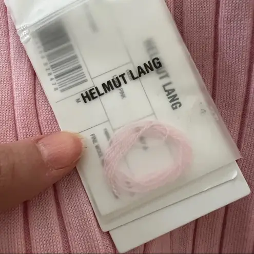 Helmut Lang NWT Ribbed Wool Pink Mini Skirt | Size Medium