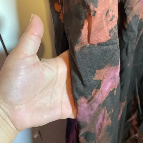 GAP Acid Wash Brown & Pink Cotton Sundress Size 16