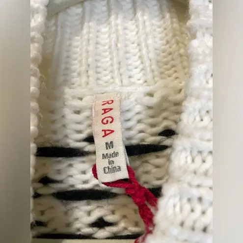 Raga Anthropologie Sona Cozy Soft Mock Turtleneck Cream Knit Sweater Medium