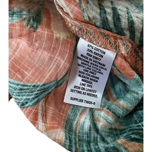 Ana A New Approach Orange Tie Shoulder Top Women's Size Small | 43-54