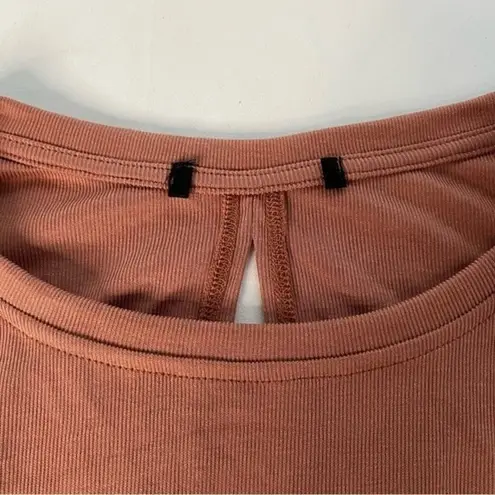 Koral Size S Pink Sand Storm Marlow Long Sleeve Top Gym Active Open Back Relaxed