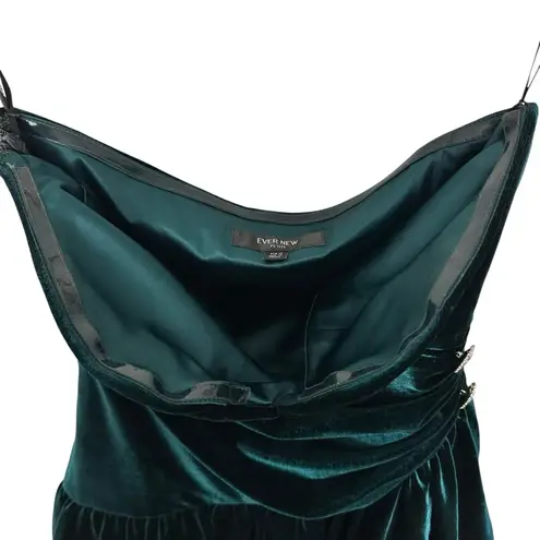 Ever New Bubble Hem Mini Velvet Emerald Dress Heart Diamanté Sz 8 Petite Party Green