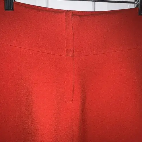 Maeve BY ANTHROPOLOGIE RED SKATER FULL SKIRT MINI ZIPPERED POCKETS WOMEN SIZE 0