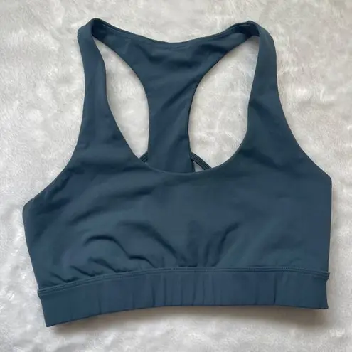 Zyia Active Women's Hero Blue Slate Double Strap Bra Size Medium