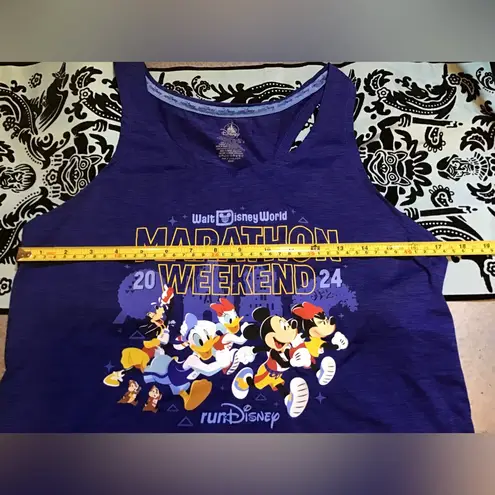 Walt disney world run disney marathon weekend 2024 woman’s tank top Large Blue