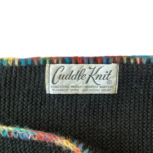 Cuddle Knit Tunic Sweater Black Size M