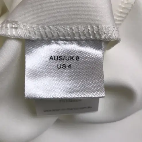 Bronx and Banco Women’s White Off the Shoulder Floral Embroidered A-Line Dress