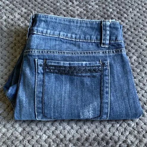 Elle Women's  Skinny Boyfriend Denim Blue Jeans Size 8 EUC #6648