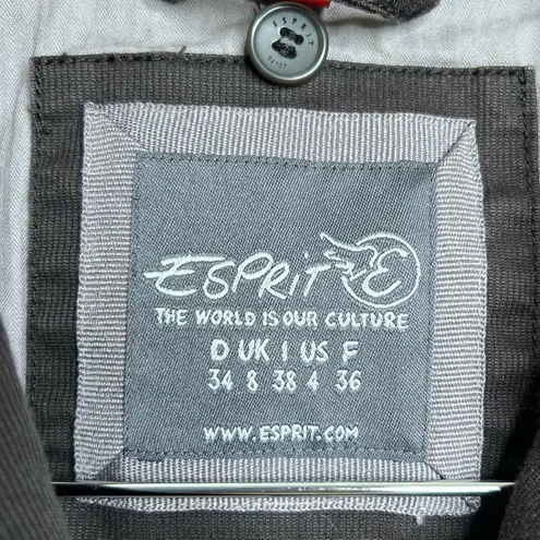 Esprit Dark Brown Blazer Coat Jacket Women’s Size 4 | 2 Button Front