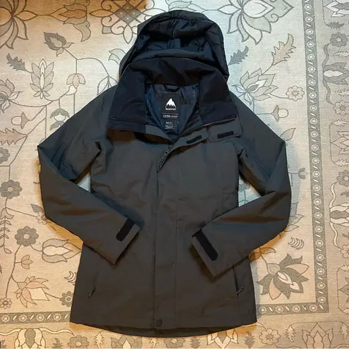 Burton Jet Set Jacket size xs women’s ski snowboard coat black grey