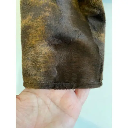 Painted Pony Medium Jacket Blazer Animal Print 100% Polyester Dark Brown Rare