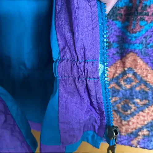 Vintage 90s Westside Connection Abstract Windbreaker Tracksuit Jacket Size Large Blue