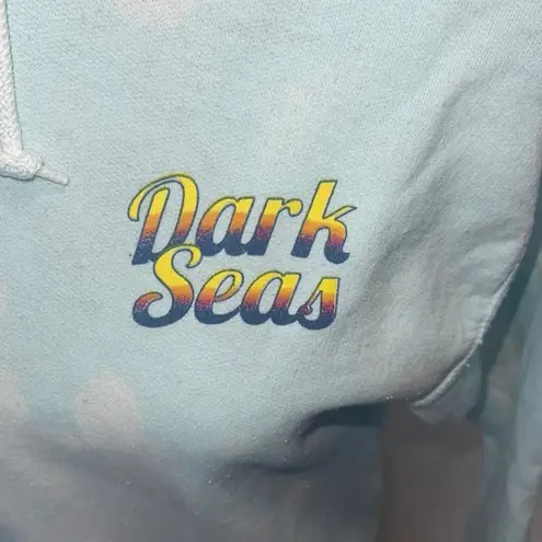 🧜🏼♀️ Dark Seas Women's Hoodie Coast To Coast Tie Dye Size Small. 🐬 Blue