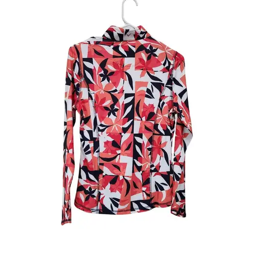 Callaway UPF 50 Sun Protection Activewear Sweatshirt Orange 1/4 Zip Size Small