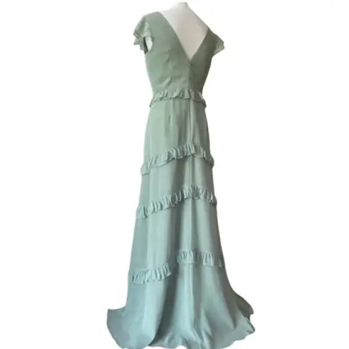 Revelry 8 Formal Dress Homecoming Long Bridesmaid Gown 8 Amelia Sage Green Fairy