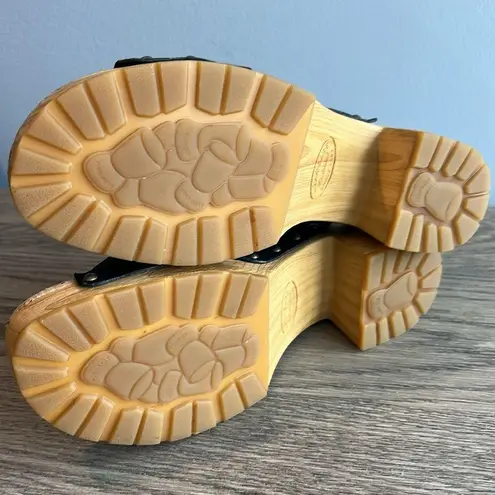 Kork-Ease Tatum Heeled Sandal Black Size 10 Slip on Heels Sandals Leather Suede