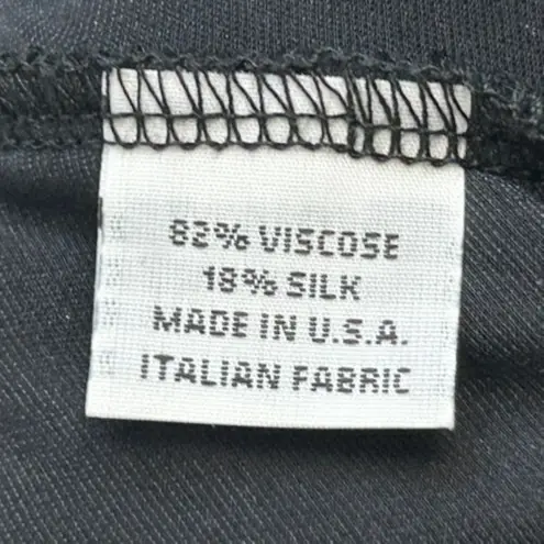 Bryn Walker Size Small High Low Midi Dress Velvet Black Lagenlook Silk Blend