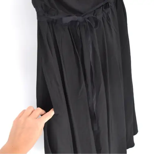 Marc by Marc Jacobs Asymmetric Pleated Flared Midi Skirt Black Women's XS