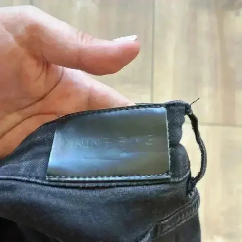 ANINE BING  Distressed Knee Skinny Jeans in Washed Black Sz 27