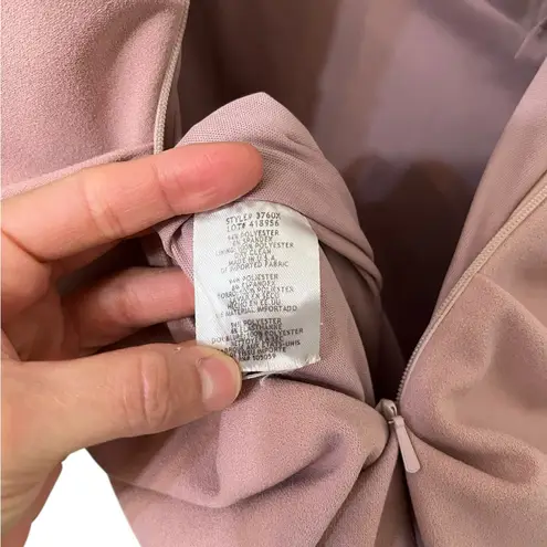 XScape Camila Long Off the Shoulder Scuba Crepe Gown