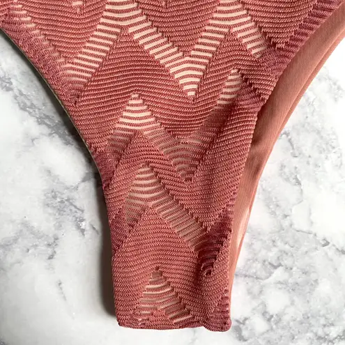 Tavik swim New Tavik Textured Chevron Minimal Coverage Bikini Bottom Ali Rose Dawn